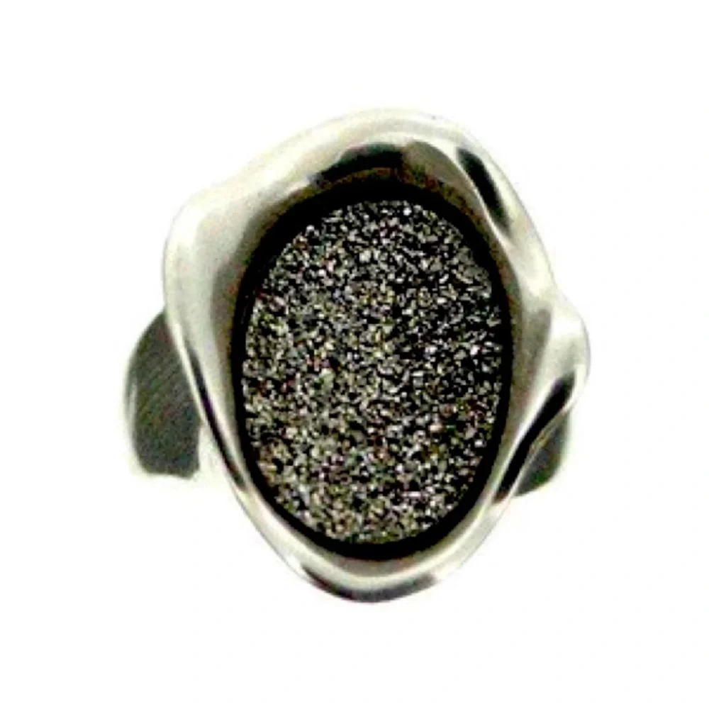 HG Silver Drusy Ring - Picture 7 of 7